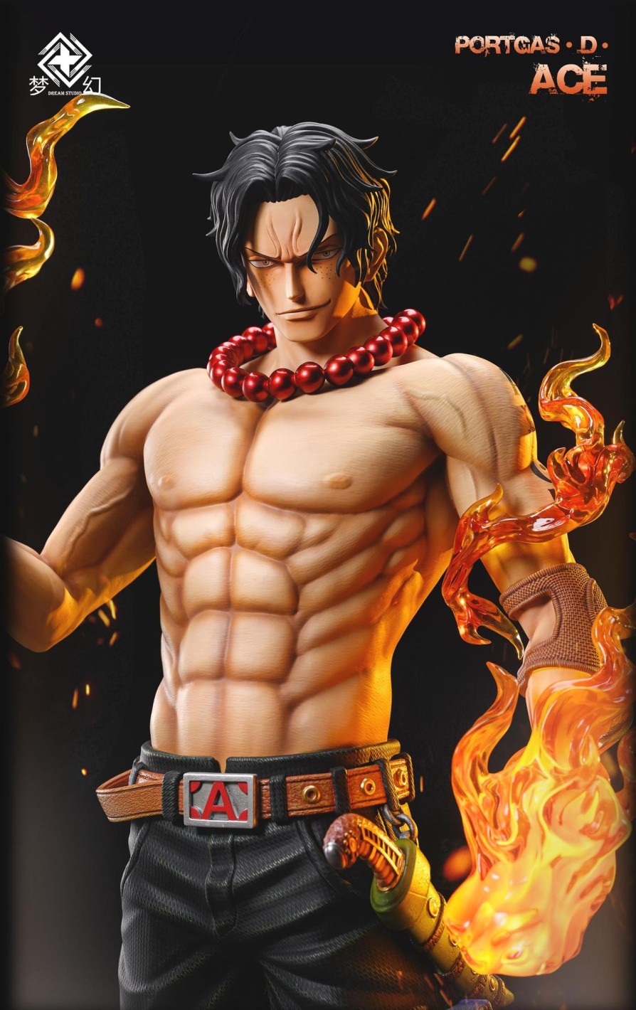 Statues/Figures DREAM STUDIO One Piece | Dream Studio One Piece: 3Rd Anniversary Portgas D. Ace Bust 1/3 [In