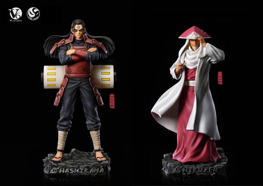 Statues/Figures V6 x STONE CUSTOM STUDIO Naruto | V6 X Stone Custom Studio Naruto: Hokage Series 1. Hashirama And 3. H