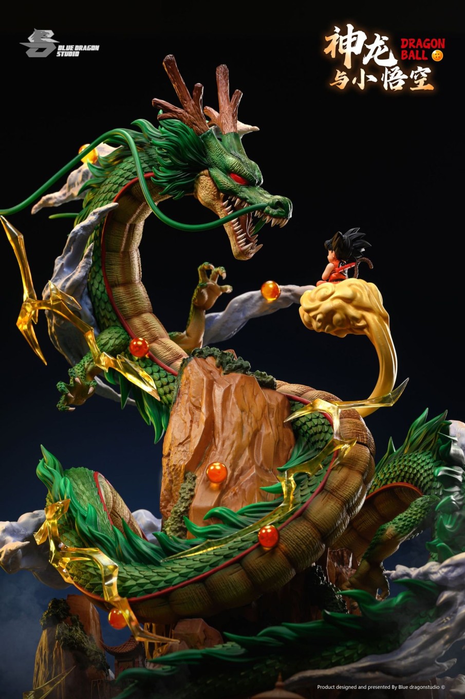 Statues/Figures BLUE DRAGON STUDIO Dragon Ball | Blue Dragon Studio Dragon Ball: Shenron Series 1. Goku And Shenron [