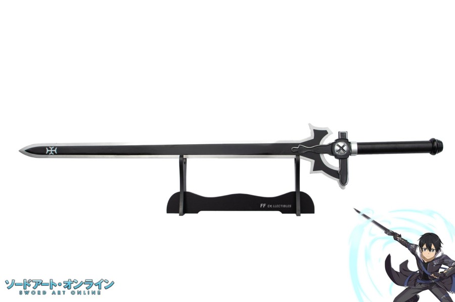 Anime Swords FF COLLECTIBLES | Sword Art Online - Kirito'S Sword, The Elucidator (W Free Sword Stand)