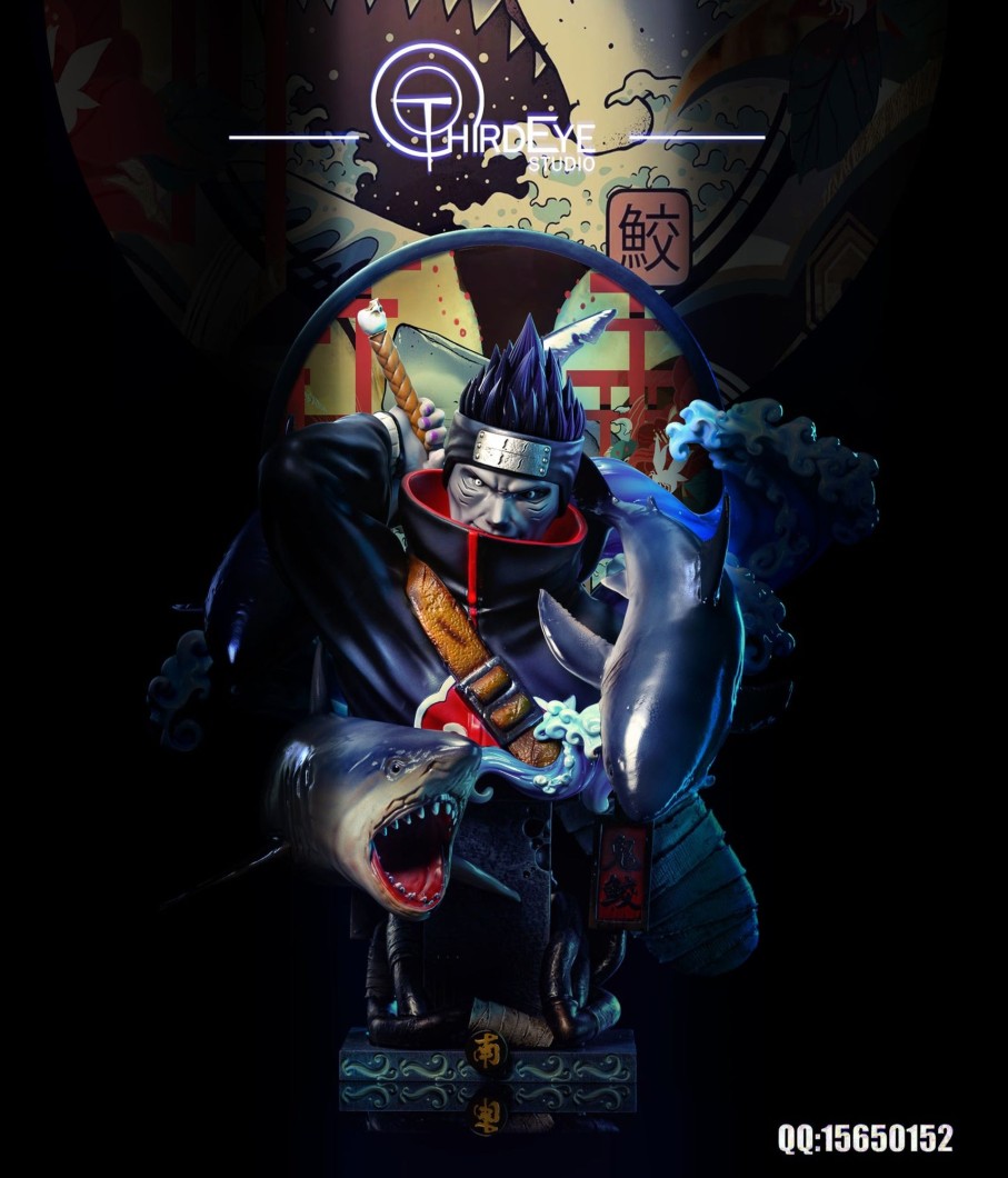 Statues/Figures THIRD EYE STUDIO Naruto | Third Eye Studio Naruto: Akatsuki Bust Series 2. Kisame Hoshigaki [I