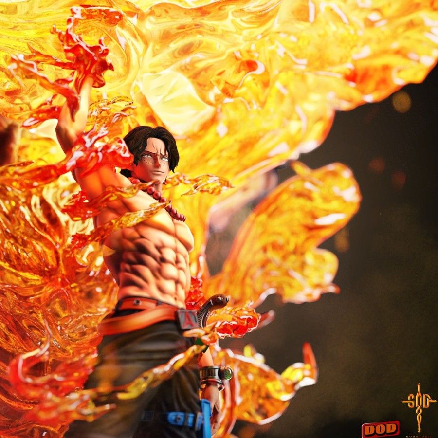 Statues/Figures DOD x GOD STUDIO One Piece | Dod X God Studio One Piece: High-End Custom Series 1. Flame Emperor