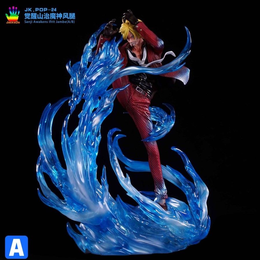 Statues/Figures JACKSDO STUDIO One Piece | Jacksdo Studio One Piece: Sanji Awakens Ifrit Jambe [Pre-Order]