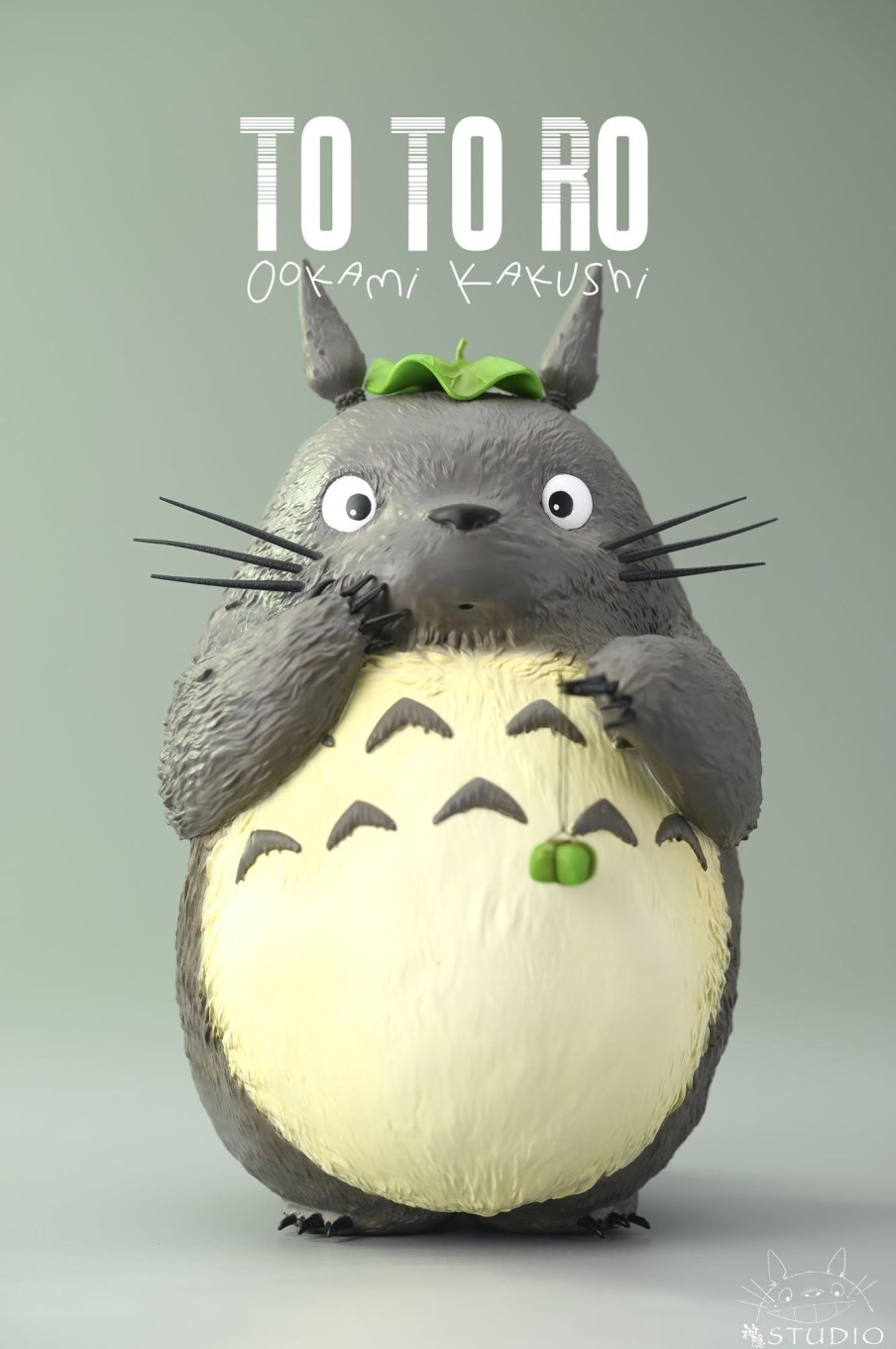 Statues/Figures SHEN YIN STUDIO Studio Ghibli | Shen Yin Studio My Neighbor Totoro: Handheld Series 1. Totoro [Sold