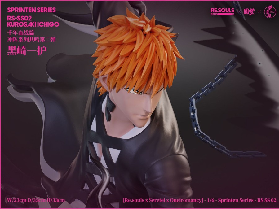 Statues/Figures RE.SOULS STUDIO Bleach | Re.Souls Studio Bleach: Sprinten Series 2. Ichigo Kurosaki [In Stock