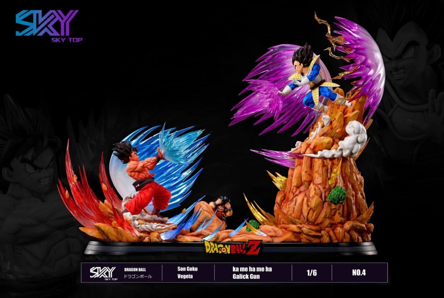 Statues/Figures SKY TOP STUDIO Dragon Ball | Sky Top Studio Dragon Ball Z: Goku'S Kamehameha Vs Vegeta'S Galick G